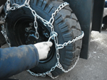 Инструкция по одеванию цепей противоскольжения на колёса погрузчика 6